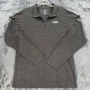 Lowe’s Employee Work 1/4 Zip Pullover Larson Therma Tru Men L Gray